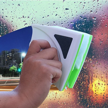 أداة تنظيف الزجاج من جهتين (المنتوج لي لازم يتوفر في كل دار)