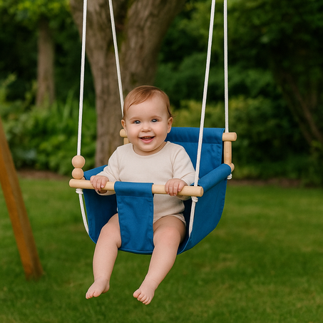 🎠 أرجوحة أطفال آمنة ومريحة– متعة الأطفال = راحة البال للآباء ❤️