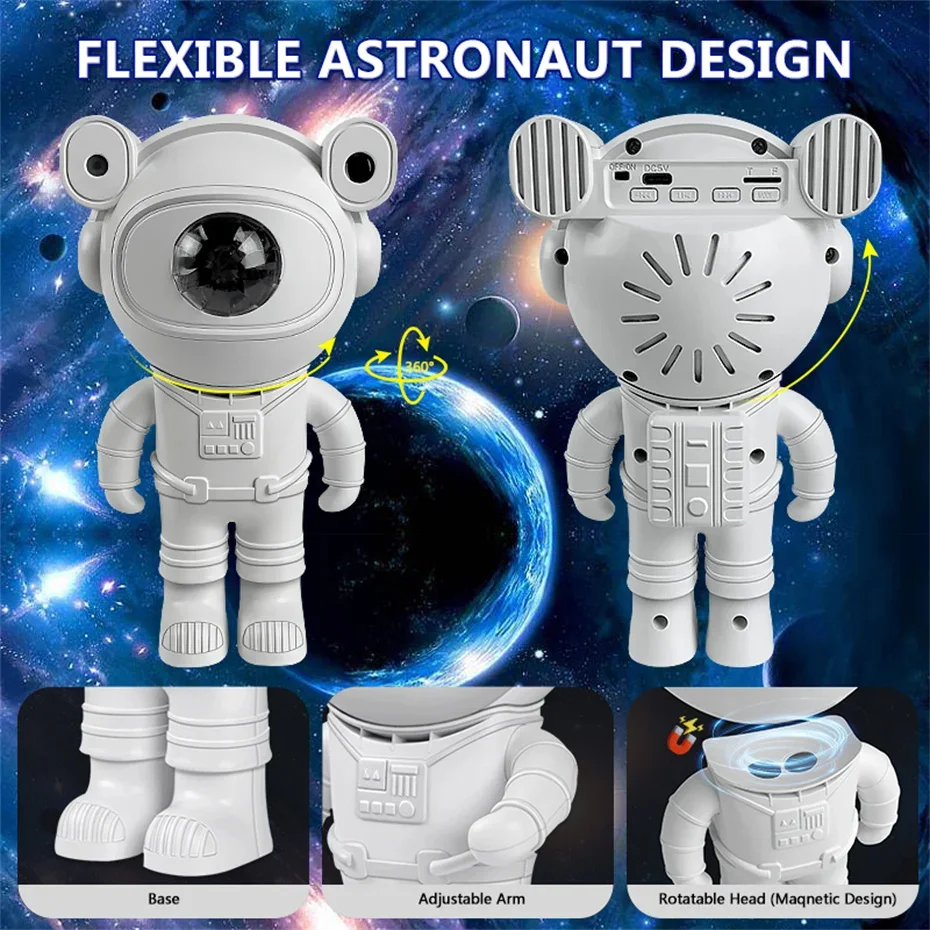 LED Astronaut Galaxy Night Light