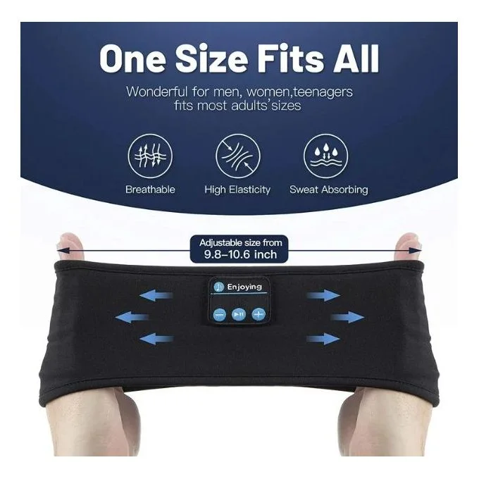 Bandeau De Sommeil/sport Sans Fil-Bluetooth Headband -Casque de sommeil Portable