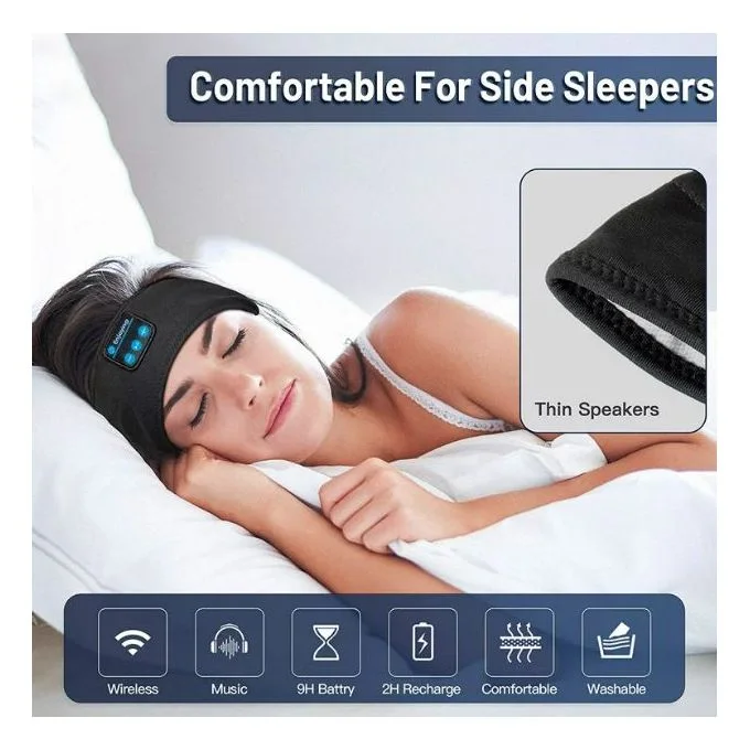 Bandeau De Sommeil/sport Sans Fil-Bluetooth Headband -Casque de sommeil Portable