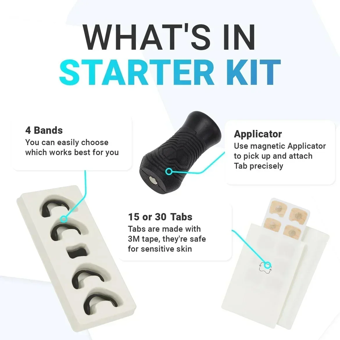 Kits de dilatateurs زوجًا من شرائط الأنف المغناطيسية 30