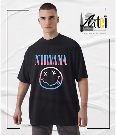 T-shirt " Nirvana  " Over Size ref 0029