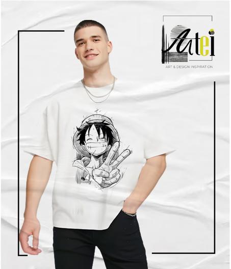 T-shirt "One piece " Over Size ref 0009