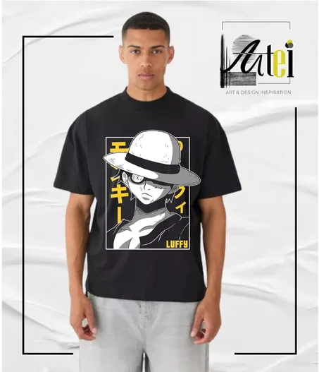 T-shirt " Luffy " Over Size ref 0052