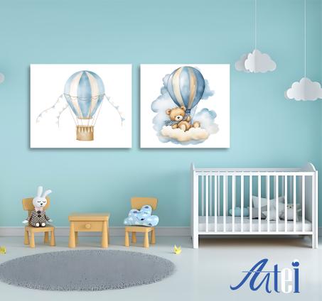 Serie de 2 tableaux en toile ref tab0009