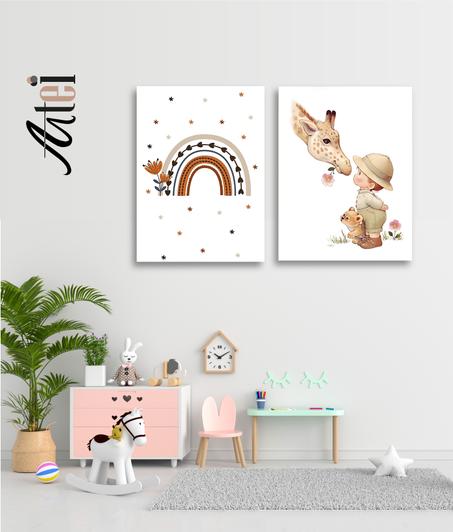 Serie de 2 tableaux en toile ref tab0008