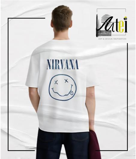 T-shirt " Nirvana  " Over Size ref 0030