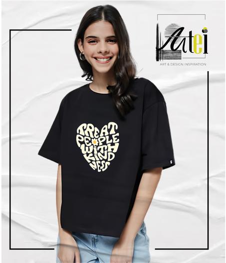 T-shirt " kindnesss " Over Size ref 0101