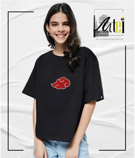 T-shirt " Akatsuki symbol" Over Size ref 0012