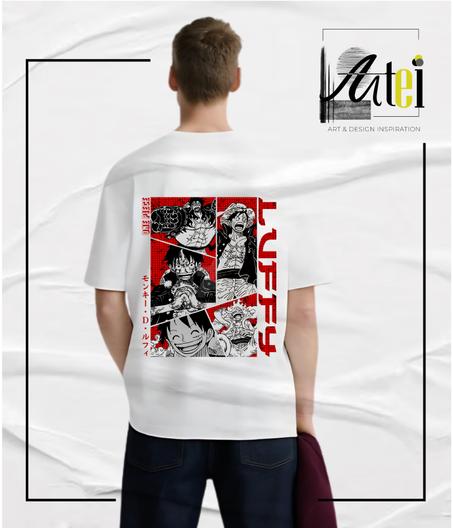 T-shirt " luffy " Over Size ref 0099