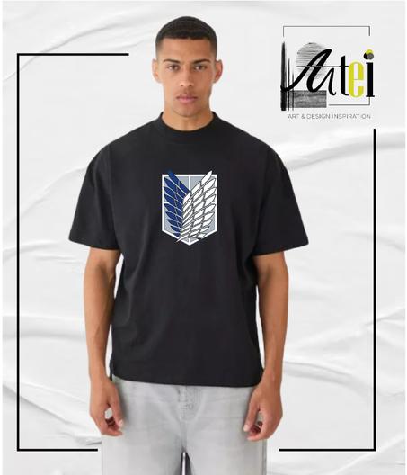 T-shirt " Attack on titan " Over Size ref 0010