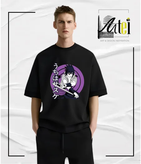 T-shirt " sasuke " Over Size ref 0098
