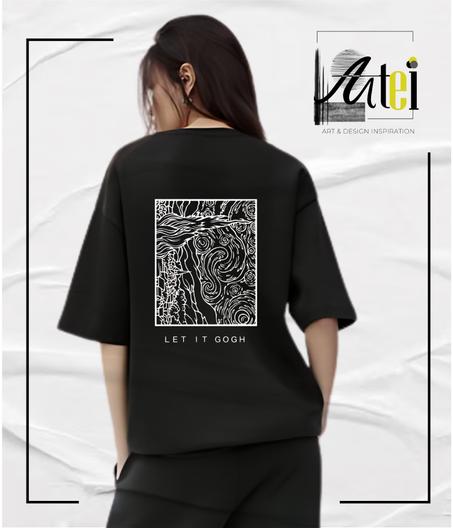 T-shirt  " Let it gogh  " Over Size ref 0081