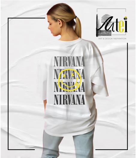 T-shirt " Nirvana  " Over Size ref 0028