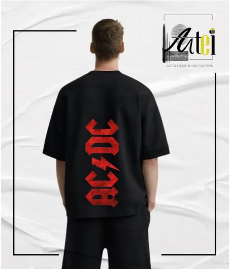 T-shirt " AC DC  " Over Size ref 0025