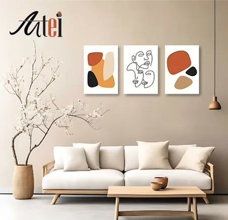 Serie de 3 tableaux en toile ref tab0018