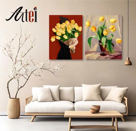 Serie de 2 tableaux en toile ref tab0019