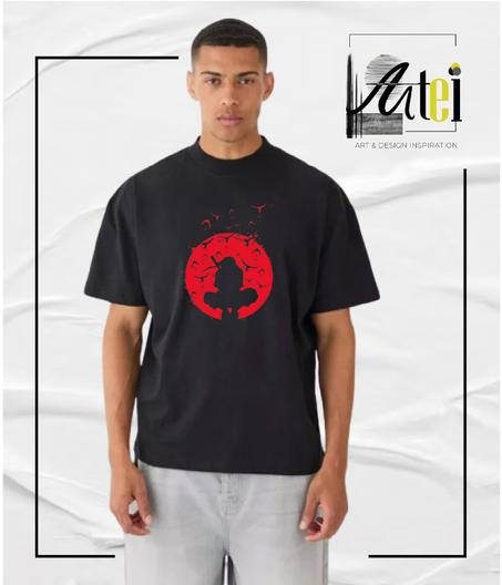 T-shirt " itachi uchiha " Over Size ref 0015
