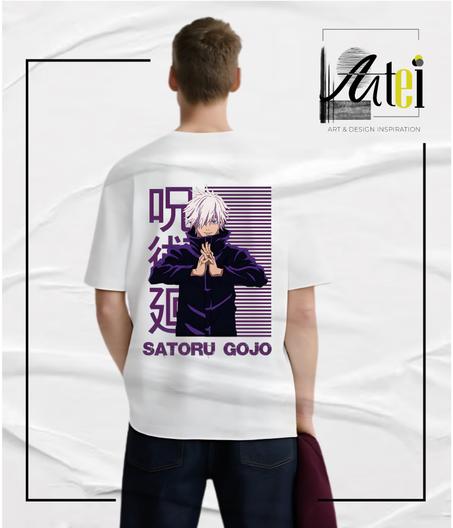 T-shirt " gojo saturo" Over Size ref 0100