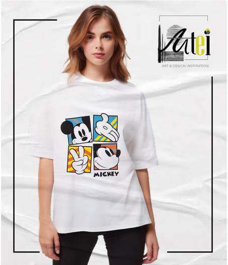 T-shirt " Mickey Mouse " Over Size ref 0104