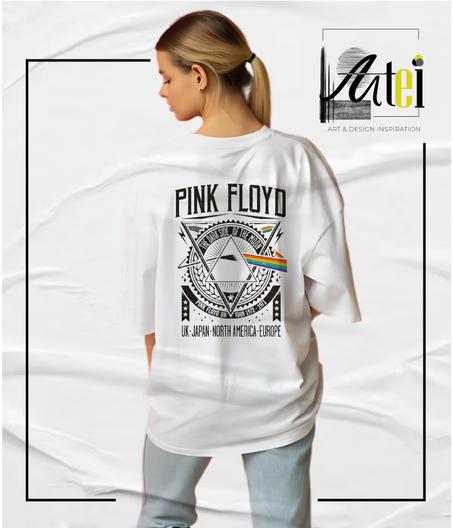 T-shirt " Pink Floyd  " Over Size ref 0026