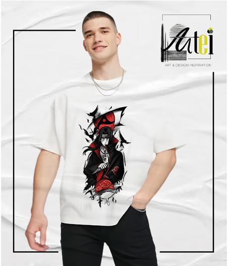 T-shirt " itachi uchiha " Over Size ref 0016