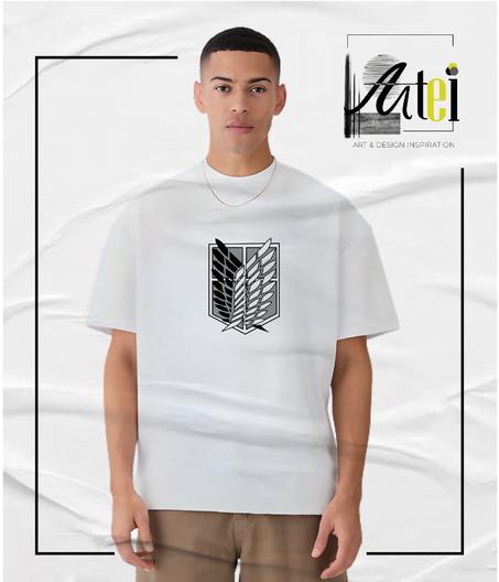 T-shirt " Attack on titan" Over Size ref 0011