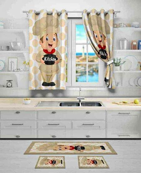 سجادة المطبخ (4 قطع)