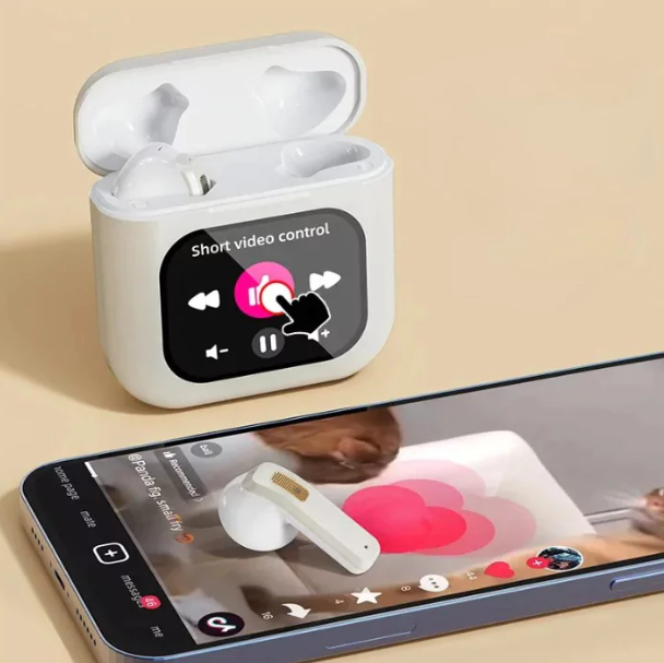 سماعات الأذن الذكية بشاشة لمس LCD لنظام الأندرويد مع إلغاء الضوضاء - EchoTouch™