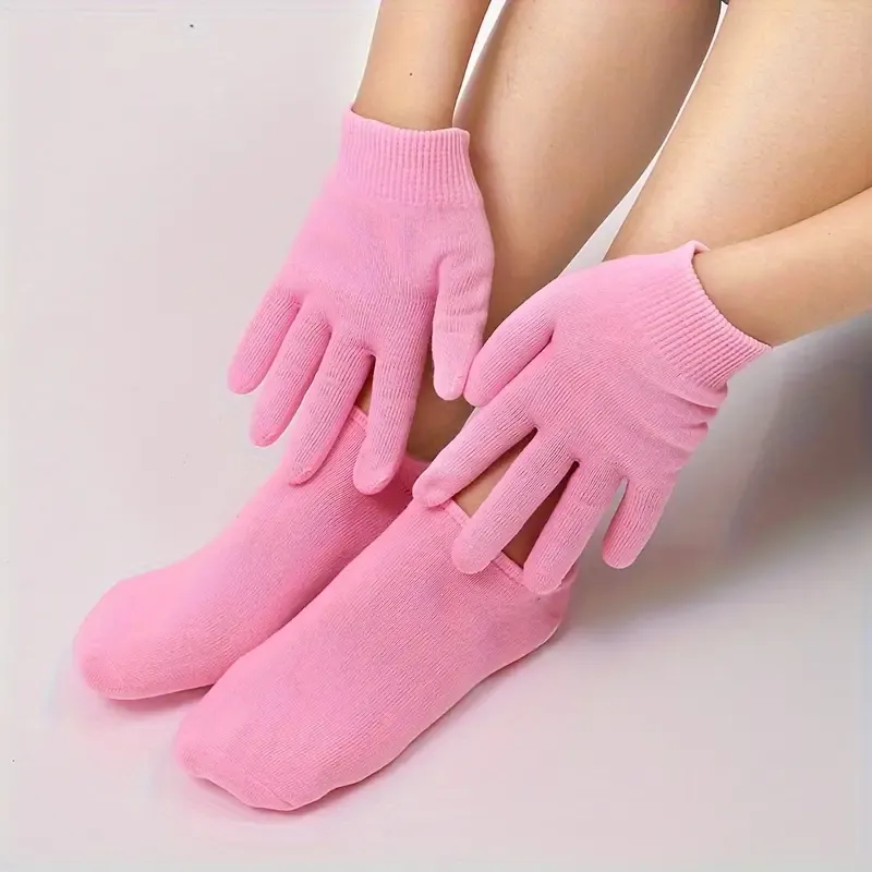 قفازات وجوارب ترطيب هلامية مضادة للحساسية