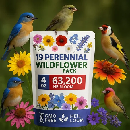 بذور الزهور المتنوعة