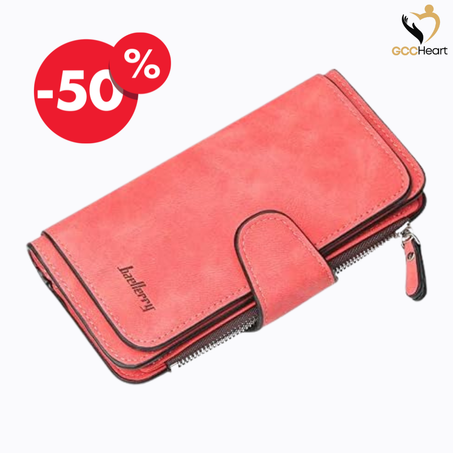 محفظة جلدية نسائية فاخرة بتصميم عصري وأنيق