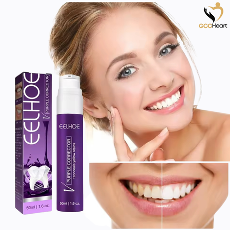 معجون الأسنان البنفسجي المبيض