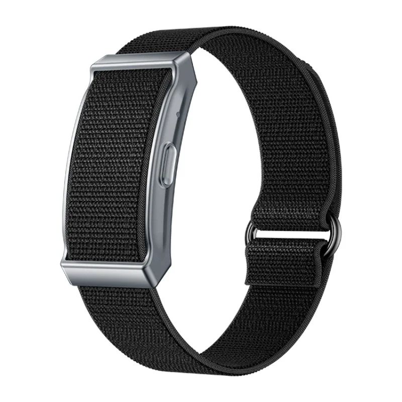 Montre connectée G69 sans écran, autonomie de 40 jours, moniteur de fréquence cardiaque et d'oxygène sanguin, suivi du sommeil, modes multisports, étanche IP68 - Noire (silicone)