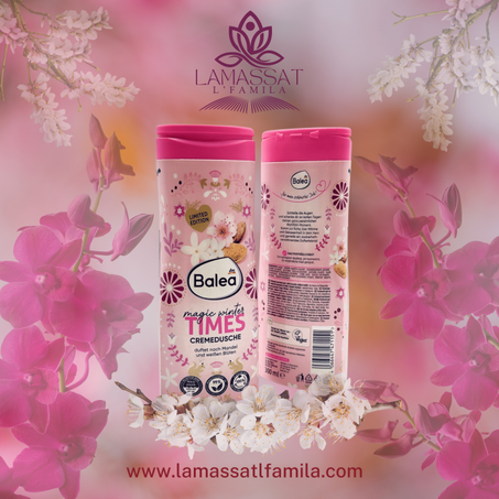 bain douche duftet nach ma,del und weiben bluten