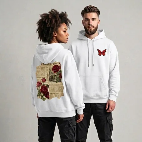 Hoodie Oversize Unisex - flower