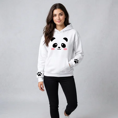 Hoodie Oversize  - cute panda