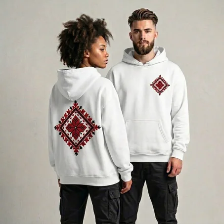 Hoodie Oversize Unisex - Imprimé traditional
