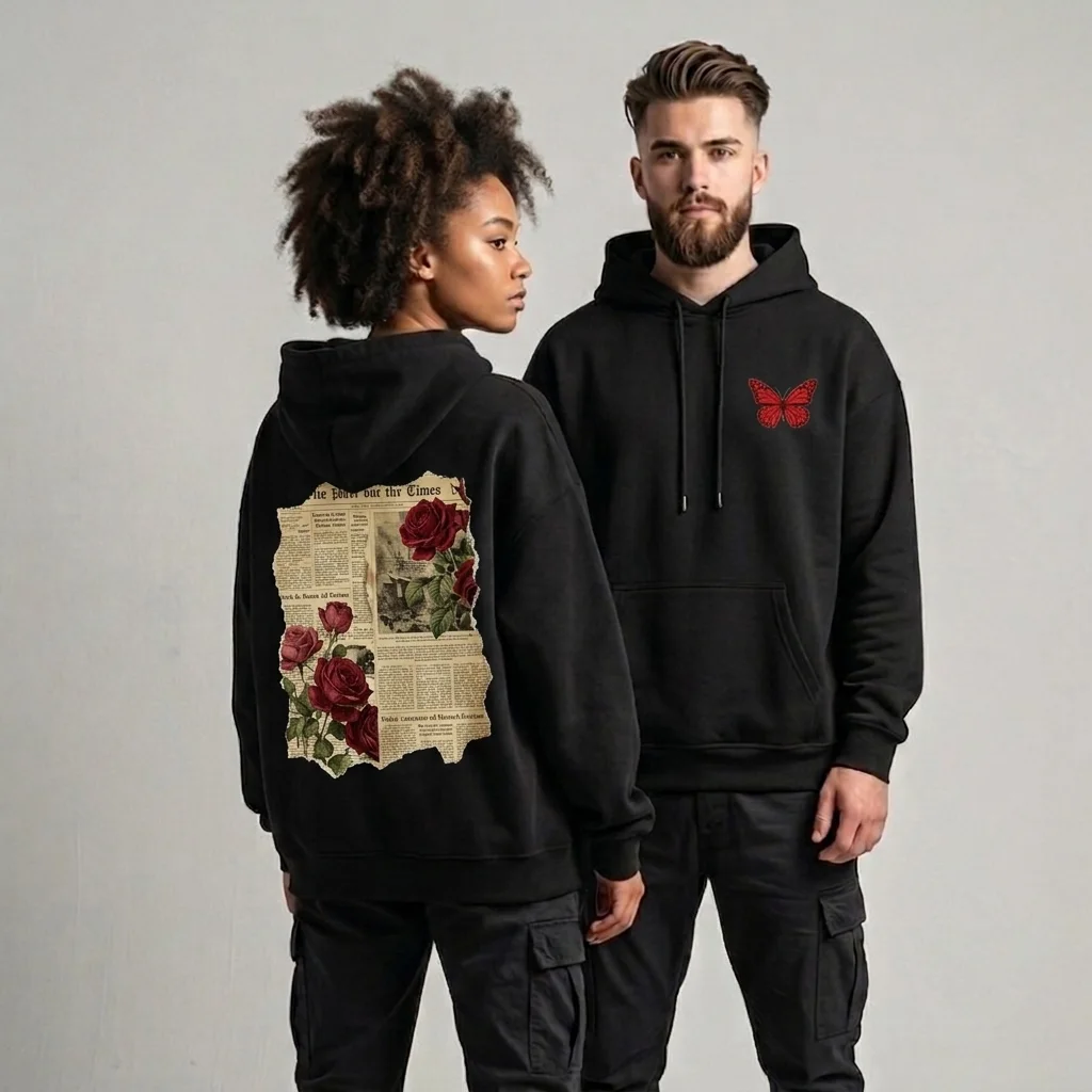 Hoodie Oversize Unisex - flower