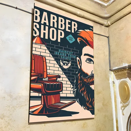 لوحات من الفوركس لصالون الحلاقة BARBER41