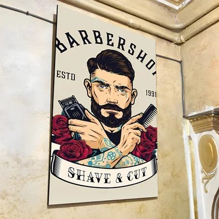 لوحات من الفوركس لصالون الحلاقة BARBER64