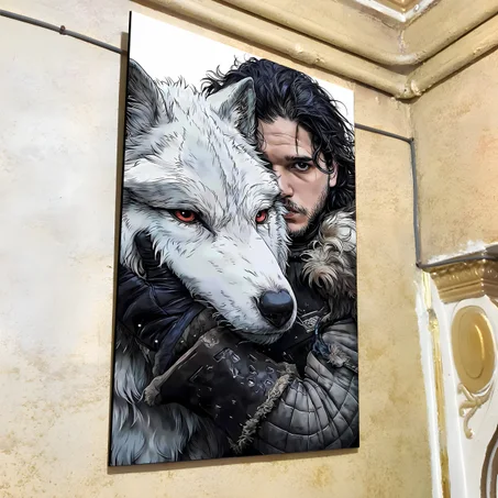 كادر فوركس مطبوع لشخصية  JOHN SNOW