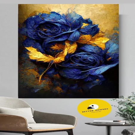لوحة حائطية من الفوركس  bleu-flower