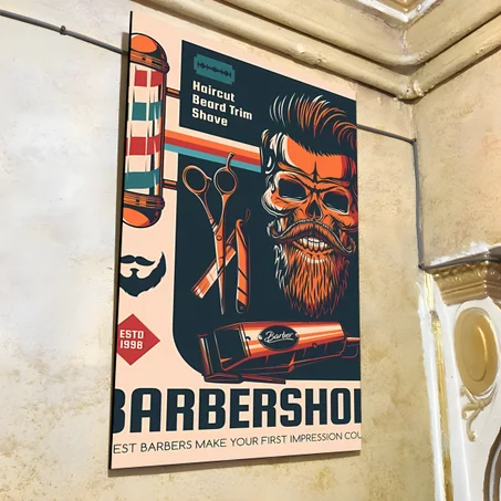 لوحات من الفوركس لصالون الحلاقة BARBER34