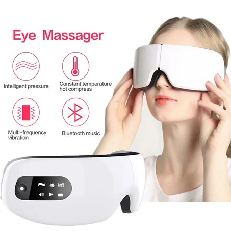 جهاز تدليك العيون مع موسيقى للاسترخاء