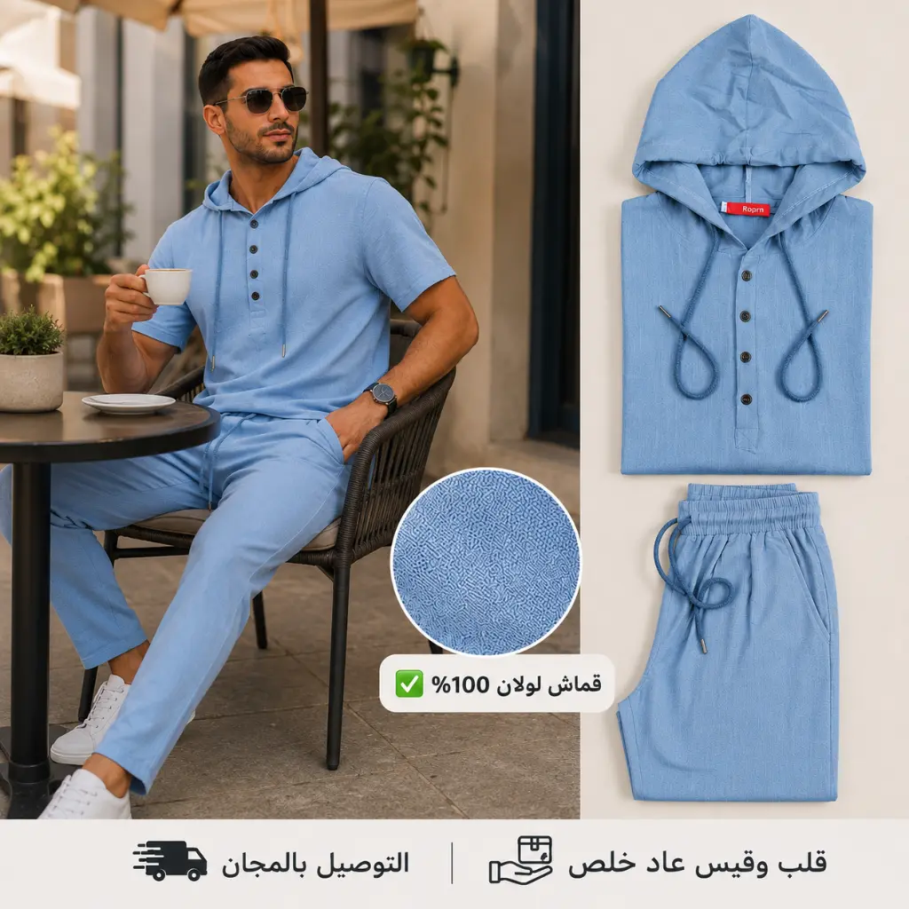 طقم لولان قطني 100% (REF:ORLINO6)