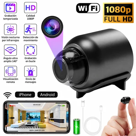 🔥 Mini Cámara de Seguridad Full HD 4K