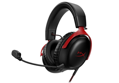 سماعة رأس سلكية HyperX Cloud III للألعاب سماعة عالية الجودة مخصصة للألعاب، مريحة، مع ميكروفون واضح، وصوت محيطي، ومتوافقة مع الكمبيوتر، بلاي ستيشن 5، وإكس بوكس سلسلة X|S.hadi
