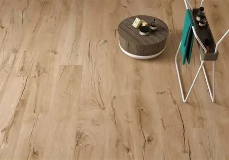 Wood look floor tiles